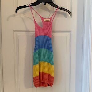 Colorful Striped Knit Dress